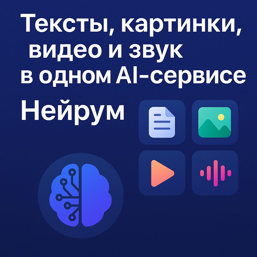 Тексты картинки видео и звук в одном AI-сервисе