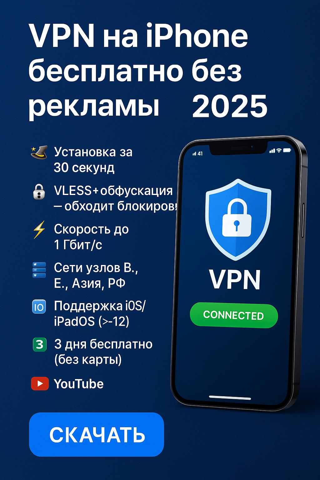 впн на iphone бесплатно без рекламы 2025